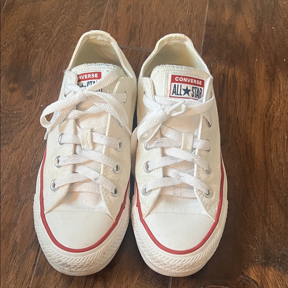 White Low-top Converse